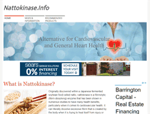 Tablet Screenshot of nattokinase.info